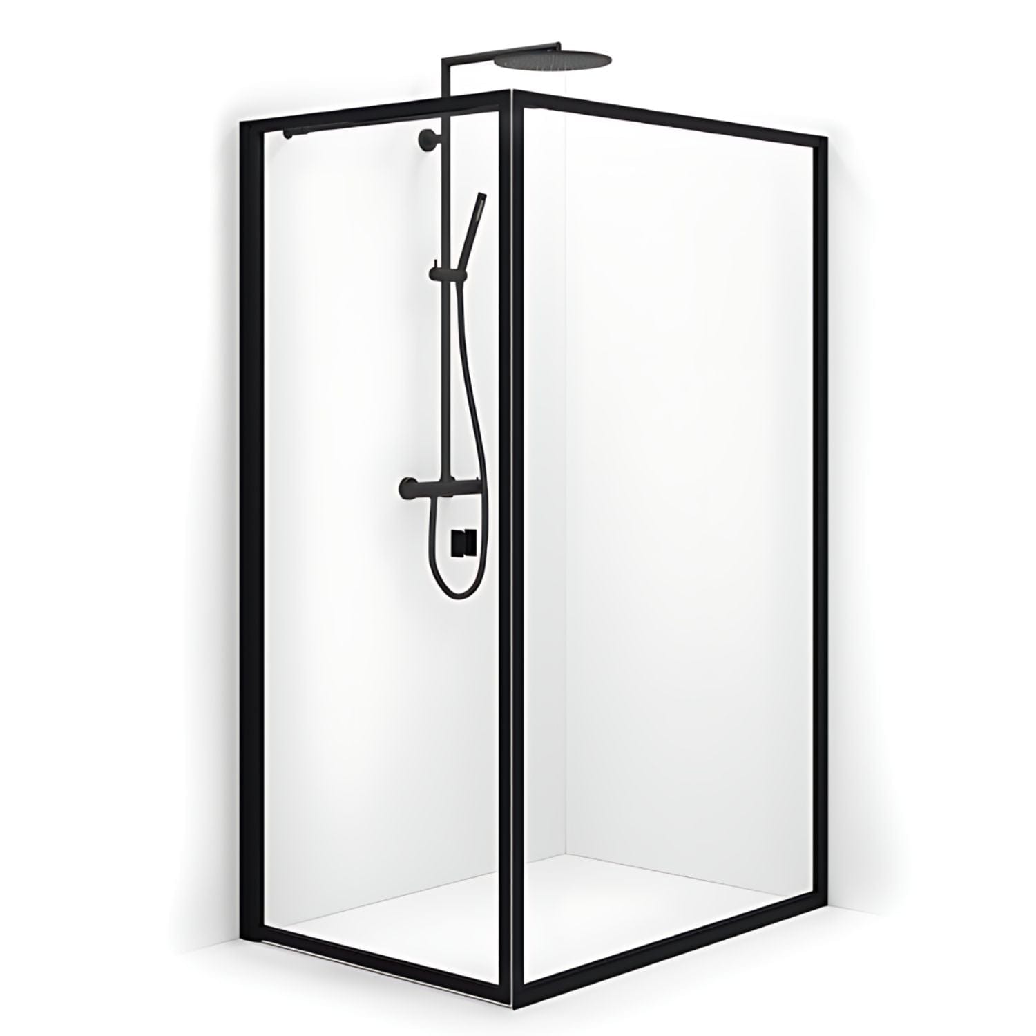 Macro Design Empire Swing Dusjhjørne - med Svart matt profil Macro Design Dusjhjørne