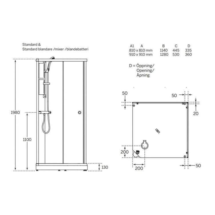 Macro Design FLOW Front Dusjkabinett