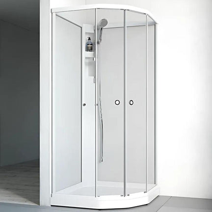 Macro Design FLOW Semi Dusjkabinett Standard Hvit / 71x91cm / Klart glass Macro Design Dusjkabinett BUN-DKFSUB79VKL