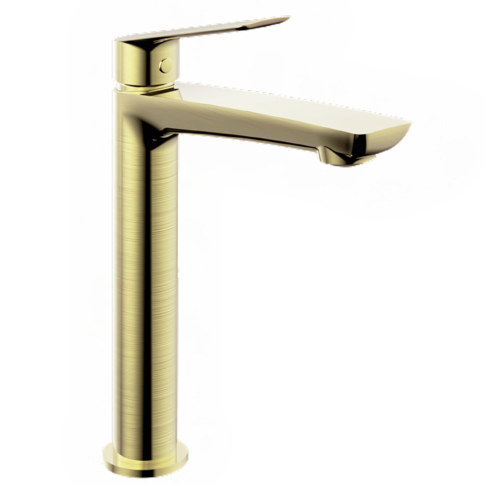 Macro Design GARDA Høy Servantbatteri Børstet messing Macro Design Servantbatteri