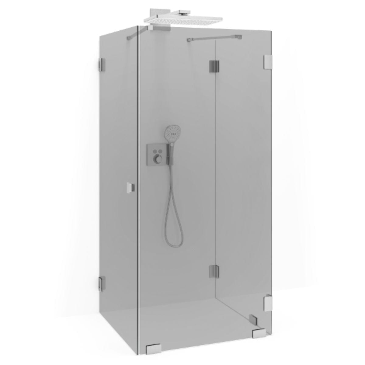 Macro Design Grace Dusj Spesial 10 Børstet / Tonet glass Macro Design Dusjnisje GRO-DSL10BOTOSPC