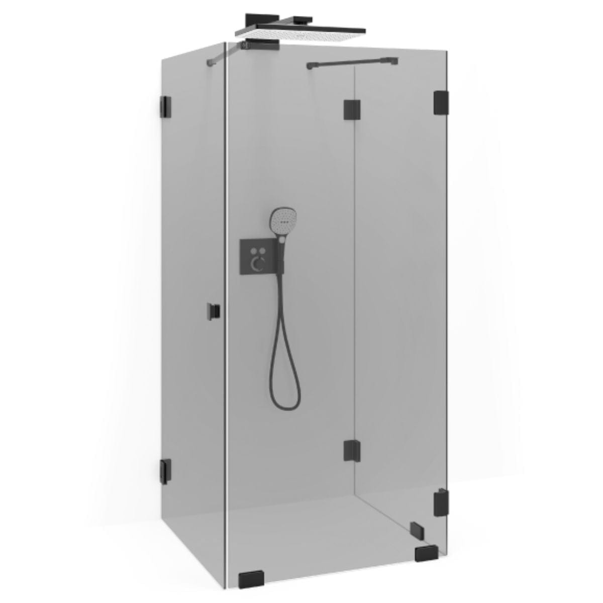 Macro Design Grace Dusj Spesial 10 Svart matt / Tonet glass Macro Design Dusjnisje GRO-DSL10MSTOSPC