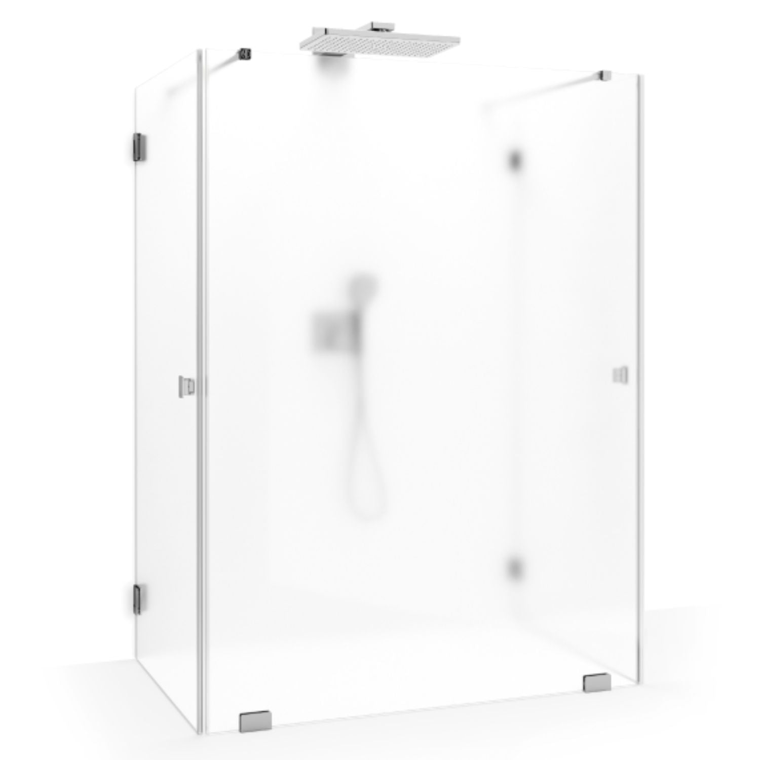 Macro Design Grace Dusj Spesial 4 Krom / Briljant ice glass Macro Design Dusjvegg GRO-DSL4KICSPC