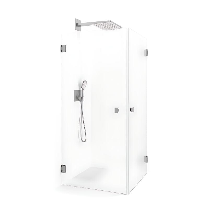 Macro Design Grace Dusjhjørne Rett Børstet / 70x70cm / Klart Glass Macro Design Dusjhjørne BUN-DSLIBO77KLF