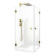 Macro Design Grace Dusjhjørne Rett Gull / 70x70cm / Klart Glass Macro Design Dusjhjørne BUN-DSLID77KLF