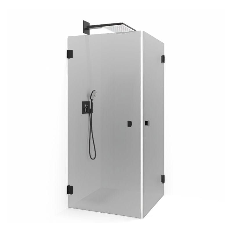 Macro Design Grace Dusjhjørne Rett Svart matt / 70x70cm / Tonet glass Macro Design Dusjhjørne BUN-DSLIMS77TO