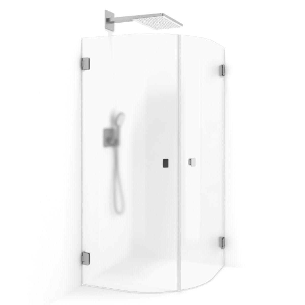 Macro Design Grace Dusjhjørne Rund Børstet / 70x70cm / Briljant ice Macro Design Dusjhjørne BUN-DSLCK77IC