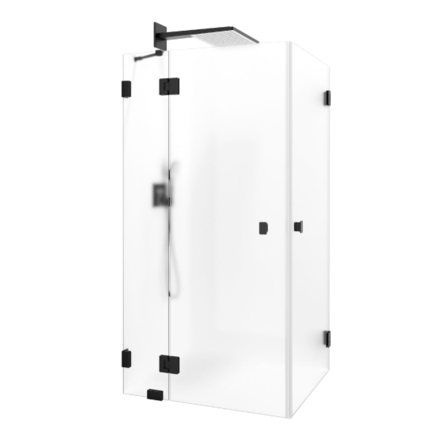 Macro Design Grace Dusjhjørne Spesial 1 Svart matt / Briljant ice glass Macro Design Dusjhjørne GRO-DSL1MSICSPC