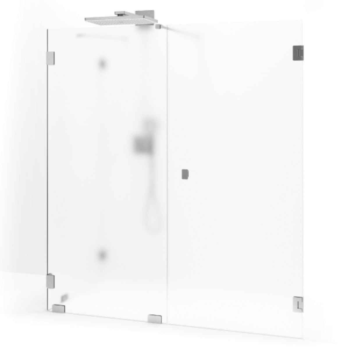 Macro Design Grace Dusjhjørne Spesial 11 Børstet / Briljant ice glass Macro Design Dusjhjørne GRO-DSL11BOICSPC