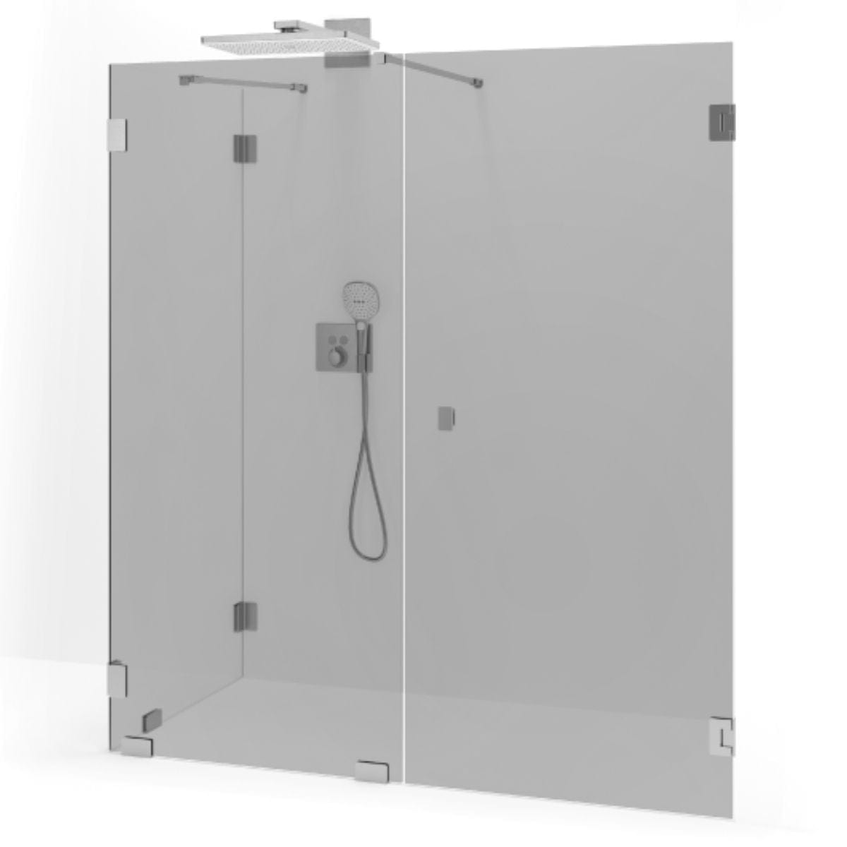 Macro Design Grace Dusjhjørne Spesial 11 Børstet / Tonet glass Macro Design Dusjhjørne GRO-DSL11BOTOSPC