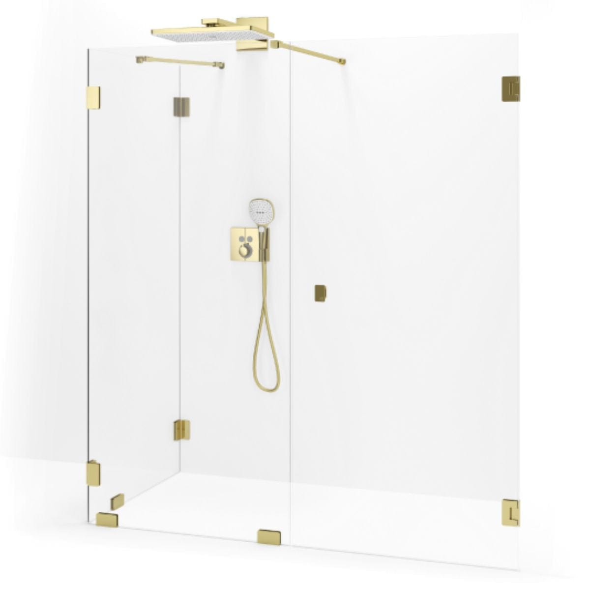 Macro Design Grace Dusjhjørne Spesial 11 Gull / Briljant glass Macro Design Dusjhjørne GRO-DSL11GKLSPC