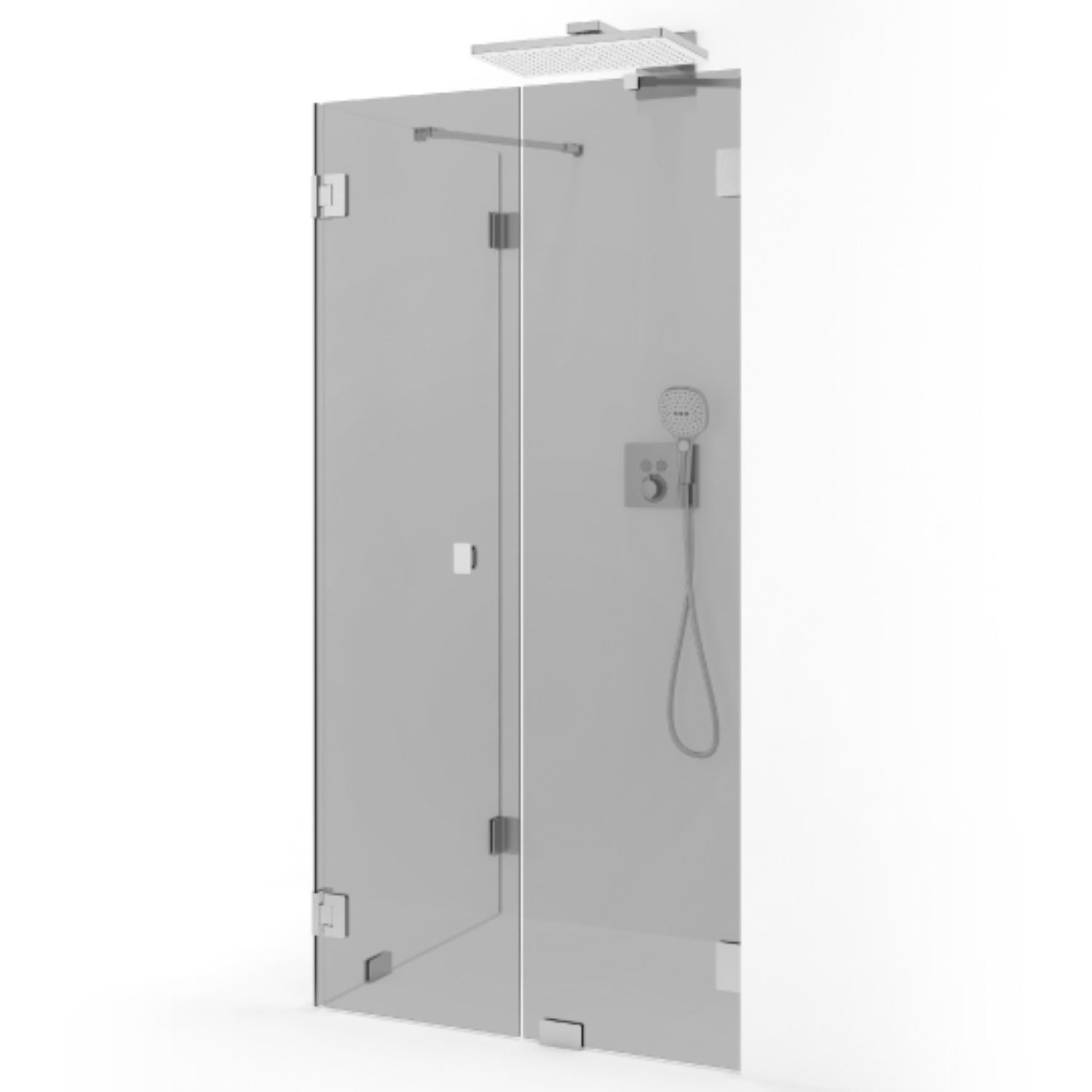 Macro Design Grace Dusjhjørne Spesial 14 Børstet / Tonet glass Macro Design Dusjhjørne GRO-DSL14BOTOSPC