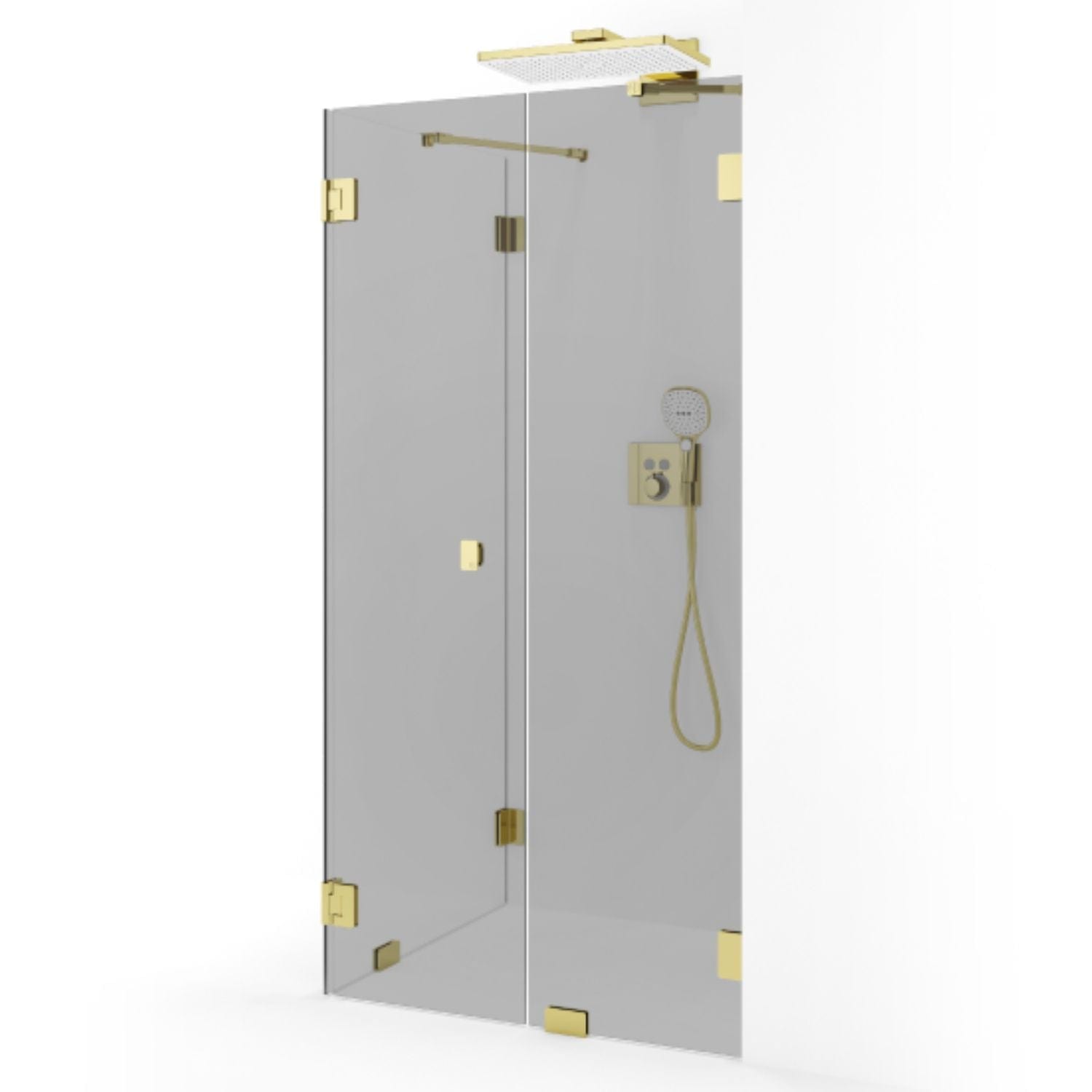 Macro Design Grace Dusjhjørne Spesial 14 Gull / Tonet glass Macro Design Dusjhjørne GRO-DSL14DTOSPC