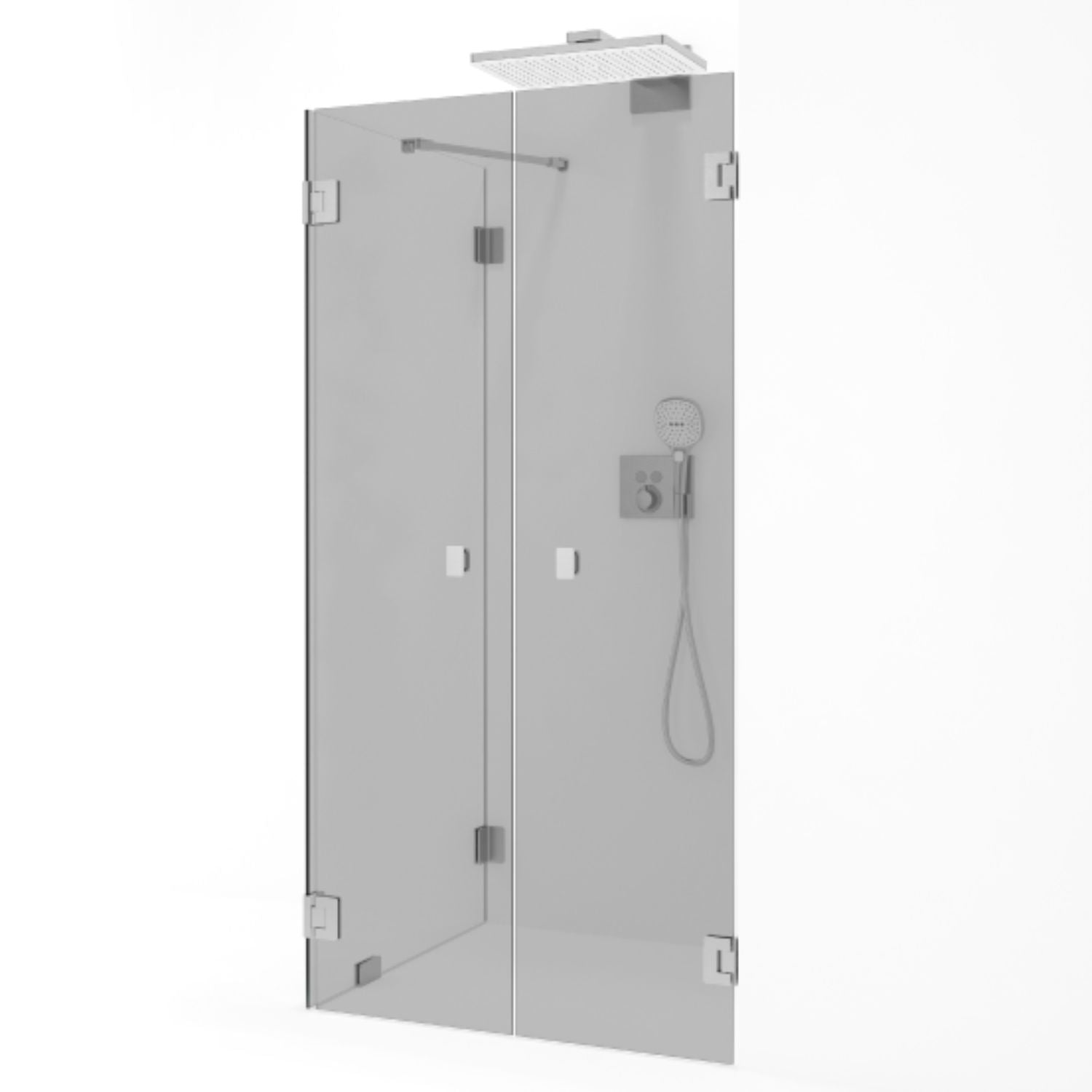 Macro Design Grace Dusjhjørne Spesial 15 Børstet / Tonet glass Macro Design Dusjhjørne GRO-DSL15BOTOSPC