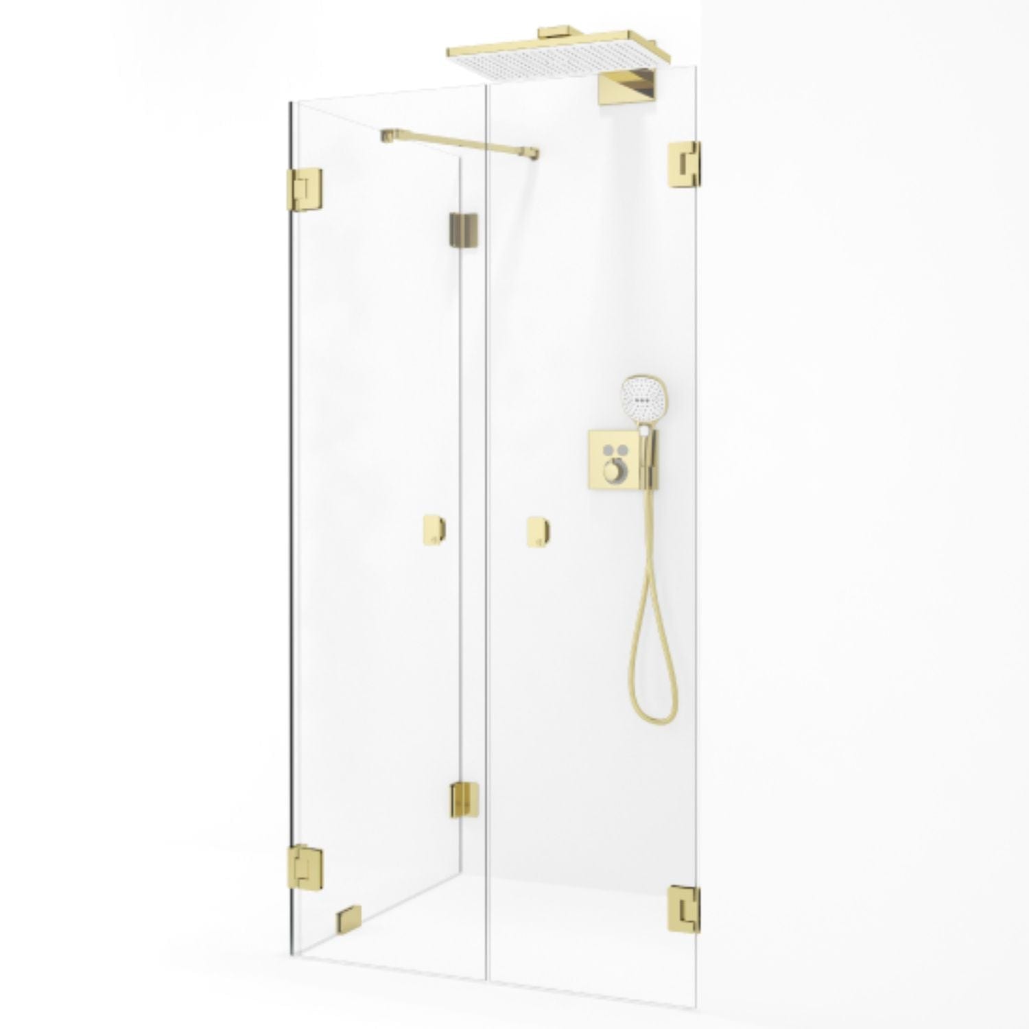 Macro Design Grace Dusjhjørne Spesial 15 Gull / Briljant glass Macro Design Dusjhjørne GRO-DSL15GKLSPC