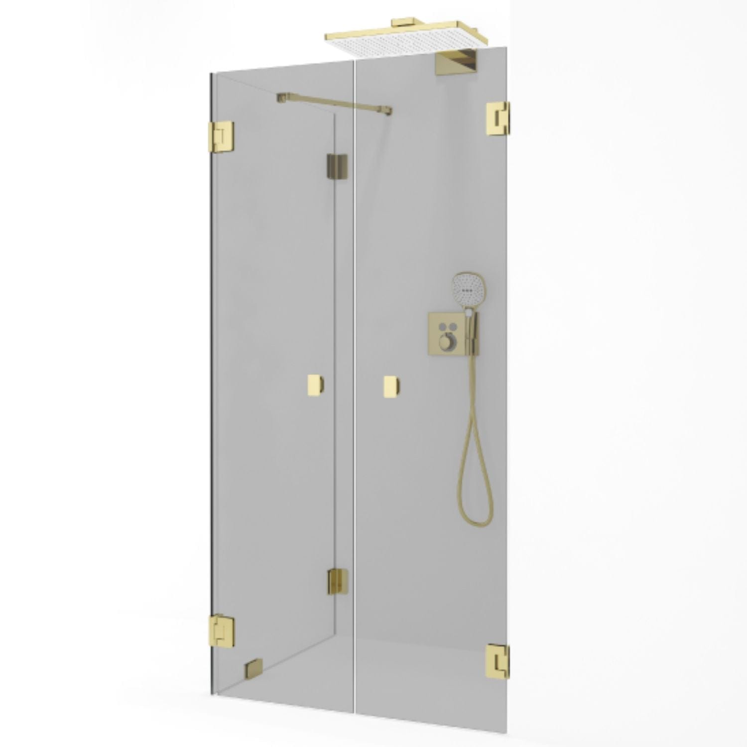 Macro Design Grace Dusjhjørne Spesial 15 Gull / Tonet glass Macro Design Dusjhjørne GRO-DSL15DTOSPC