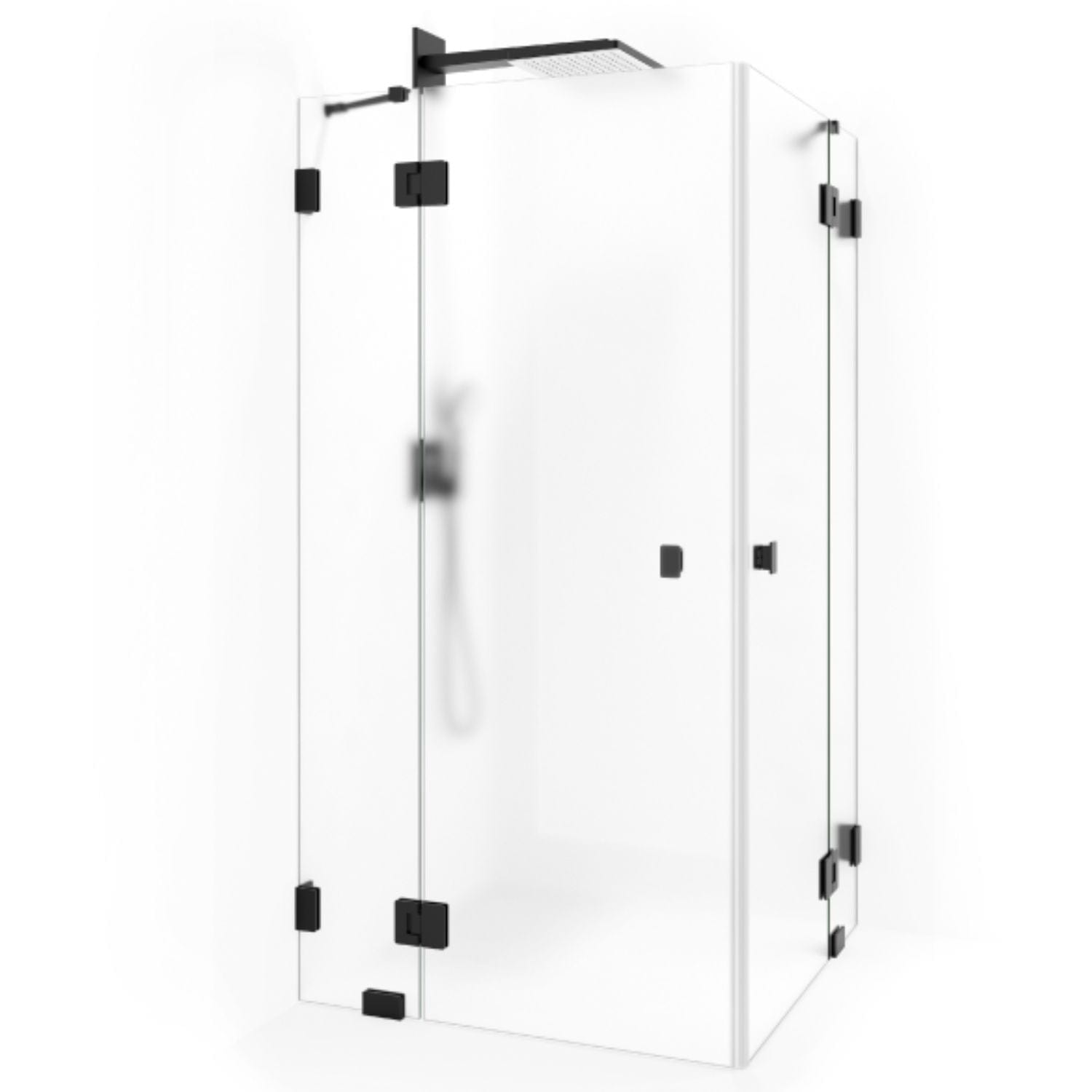 Macro Design Grace Dusjhjørne Spesial 2 Svart matt / Briljant ice glass Macro Design Dusjhjørne GRO-DSL2MSICSPC