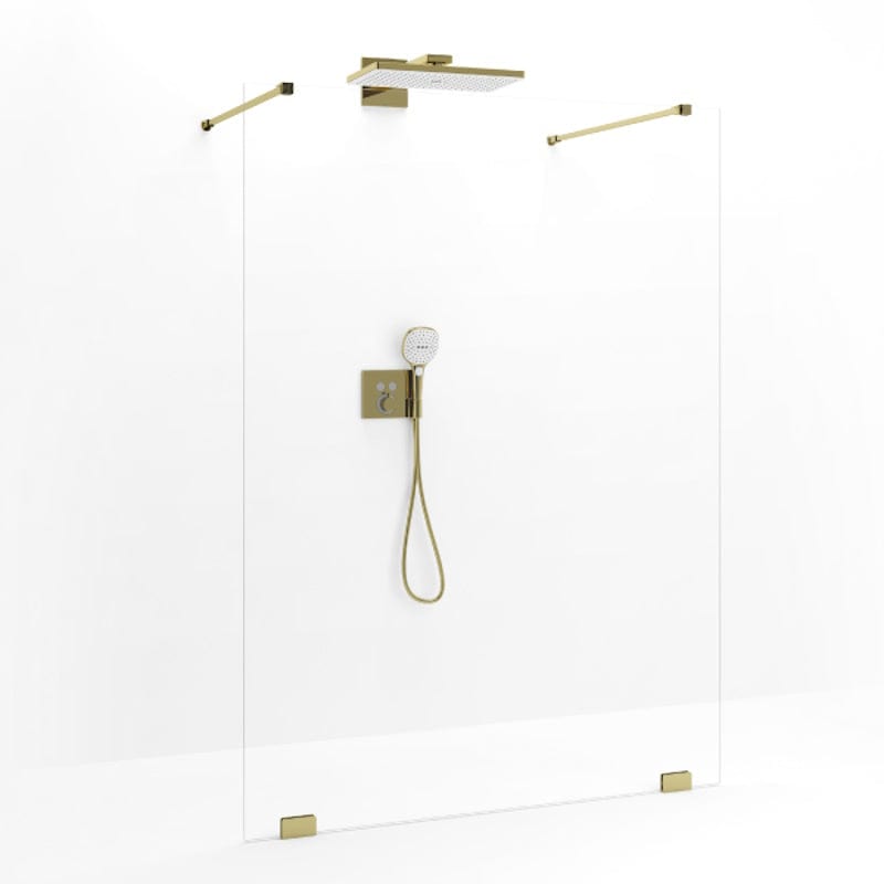 Macro Design Grace Dusjvegg Walk In Shower B120-140cm Gull / 120cm / Briljant Macro Design Dusjvegg GRO-7376779