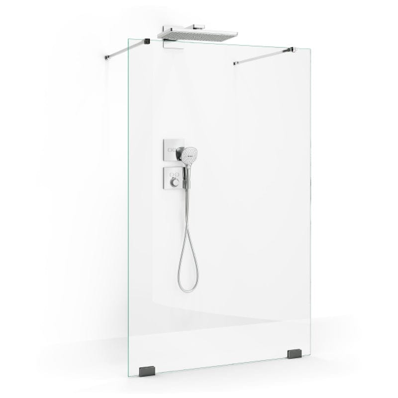 Macro Design Grace Dusjvegg Walk In Shower B120-140cm Krom / 120cm / Briljant Macro Design Dusjvegg GRO-7376775