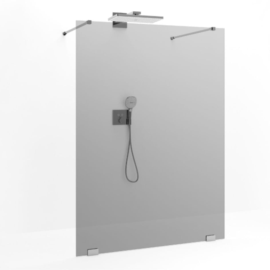 Macro Design Grace Dusjvegg Walk In Shower B120-140cm Krom / 120cm / Tonet Macro Design Dusjvegg BUN-DSLFVK120TO