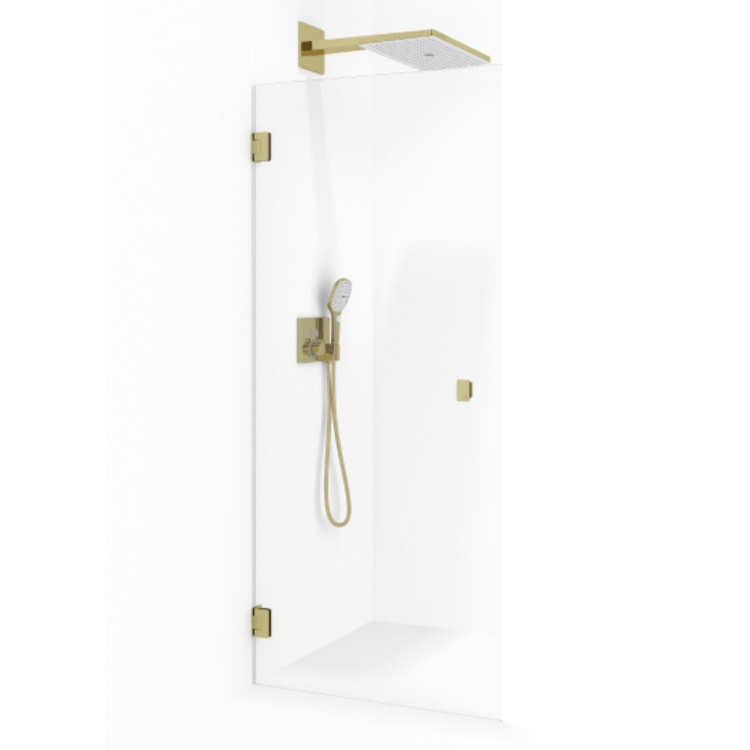 Macro Design GRACE Nisjedusj Gull / Klart glass Macro Design Dusjnisje GRO-DSLNMSPCKL