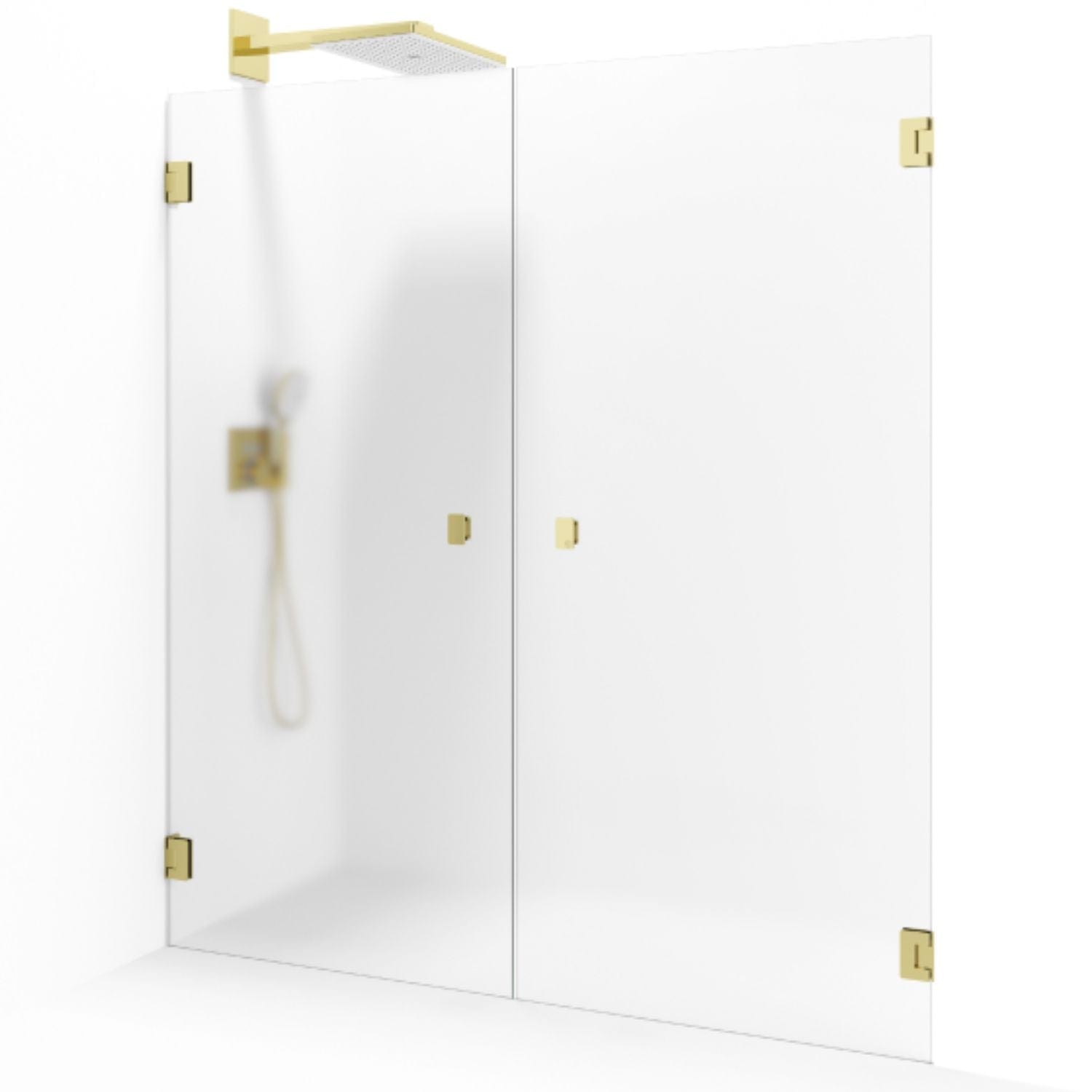 Macro Design GRACE Nisjedusj Saloon Gull / Ice glass Macro Design Dusjnisje GRO-DSLSMSPCIC