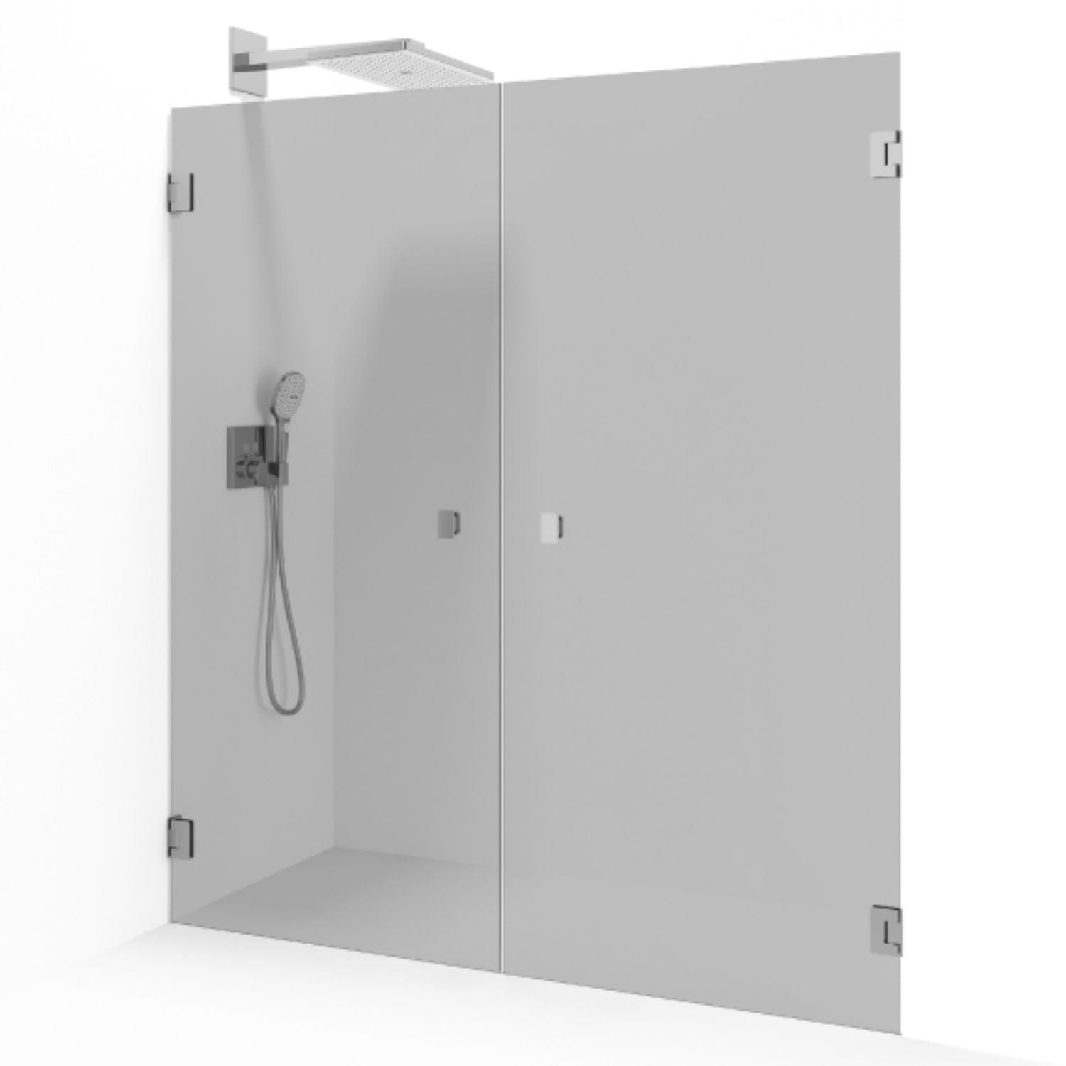 Macro Design GRACE Nisjedusj Saloon Krom / Tonet Glass Macro Design Dusjnisje GRO-DSLSKSPCTO