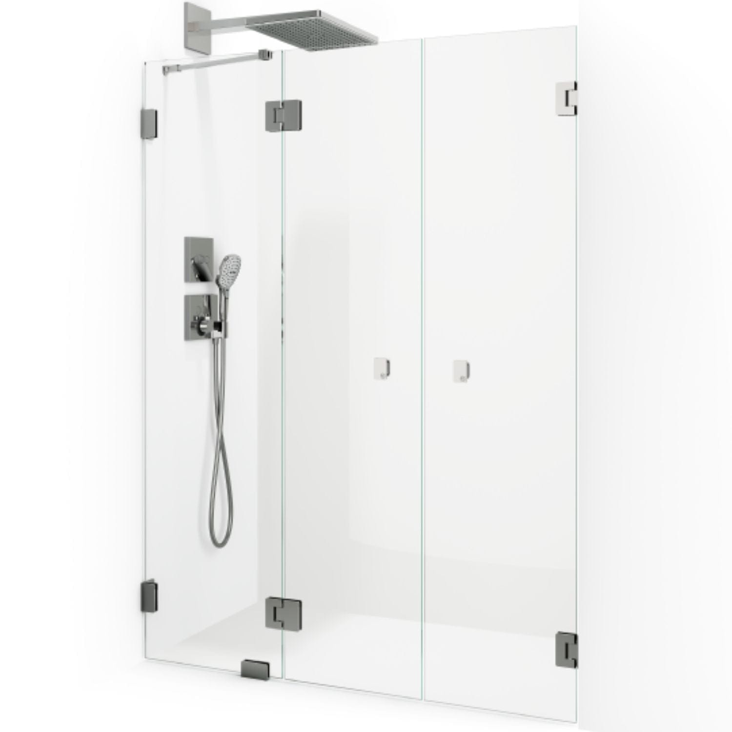 Macro Design Grace Nisjedusj Spesial 5 Krom / Briljant glass Macro Design Dusjvegg GRO-DSL5KKLSPC