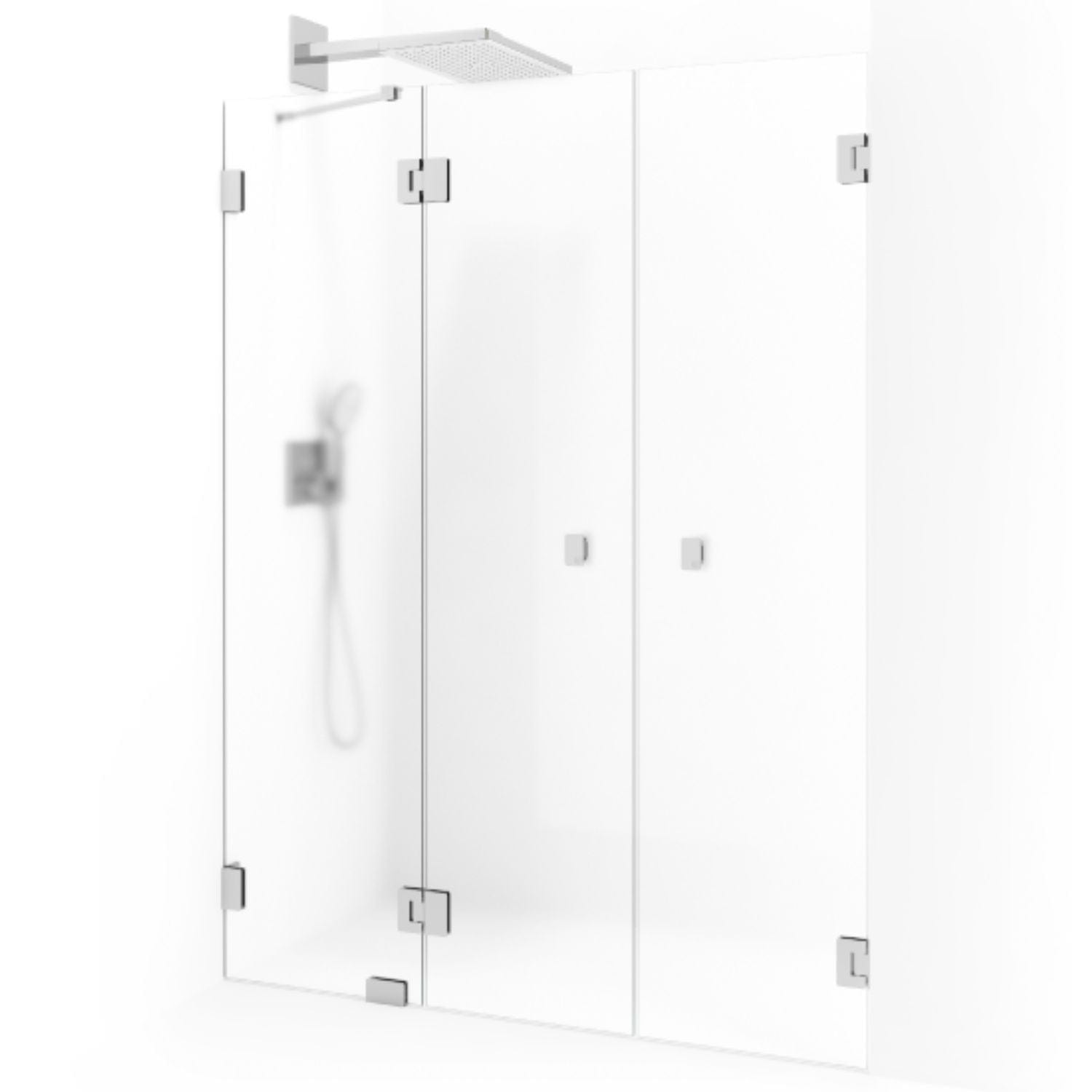 Macro Design Grace Nisjedusj Spesial 5 Krom / Briljant ice glass Macro Design Dusjvegg GRO-DSL5KICSPC