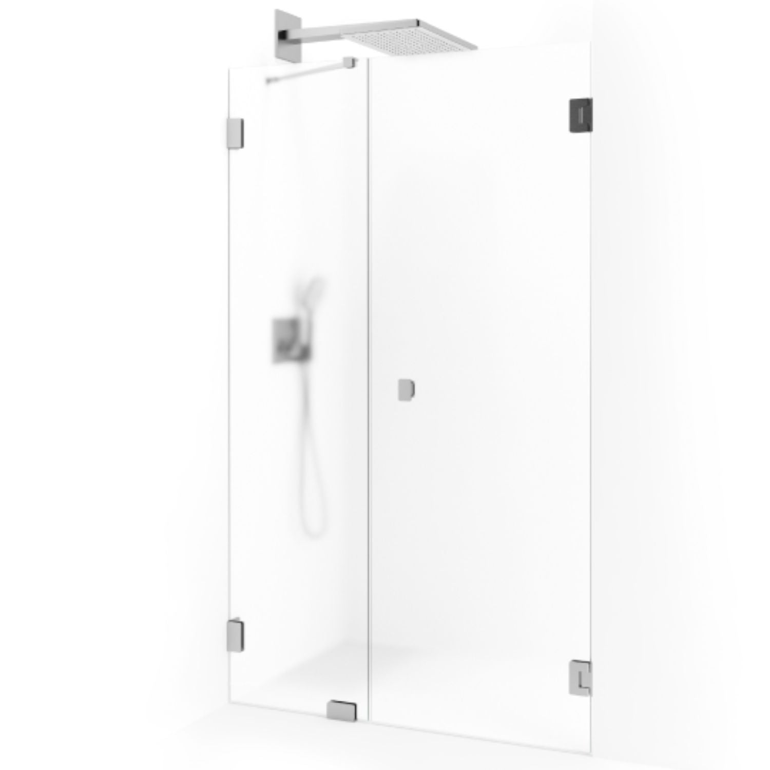 Macro Design Grace Nisjedusj Spesial 7 Børstet / Briljant ice glass Macro Design Dusjvegg GRO-DSL7BOICSPC