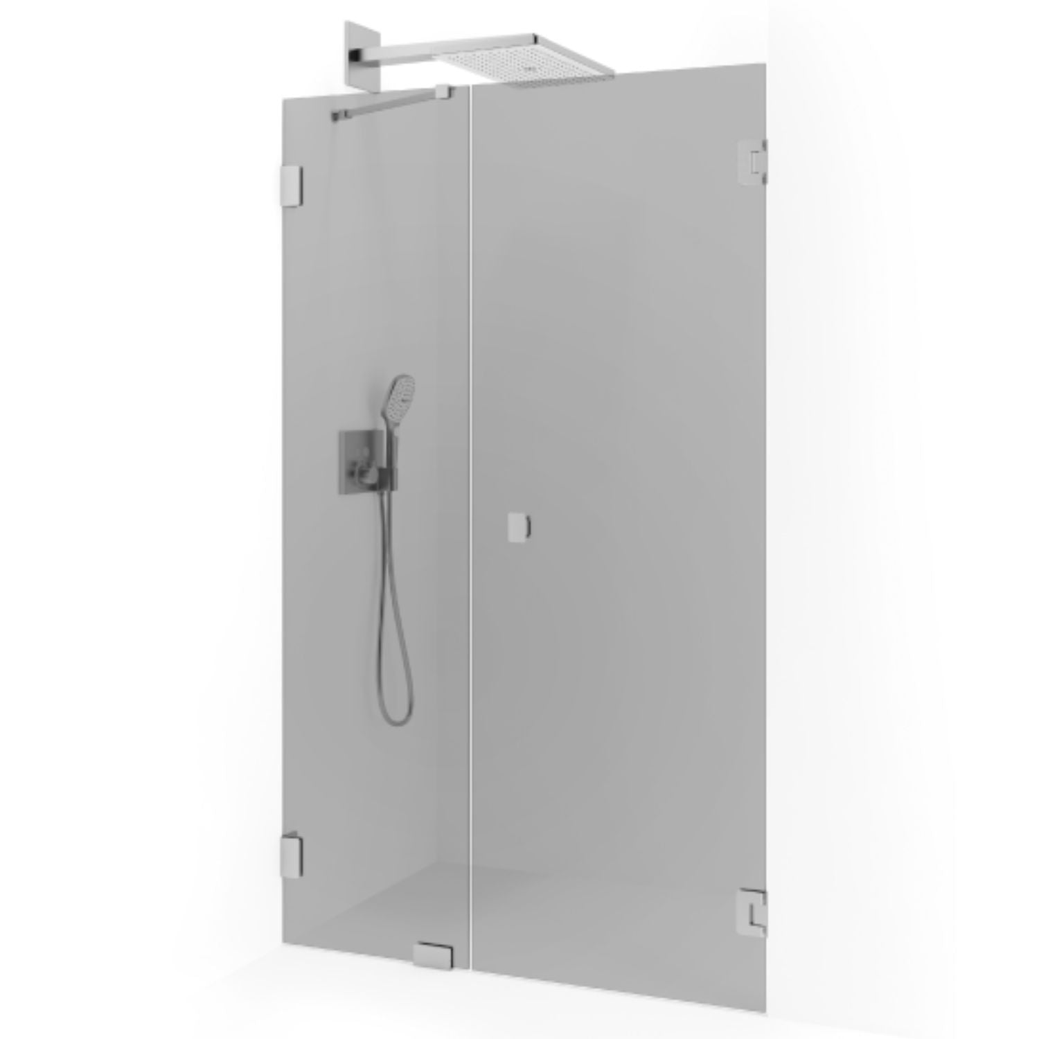 Macro Design Grace Nisjedusj Spesial 7 Børstet / Tonet glass Macro Design Dusjvegg GRO-DSL7BOTOSPC