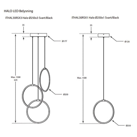 Macro Design HALO Takbelysning