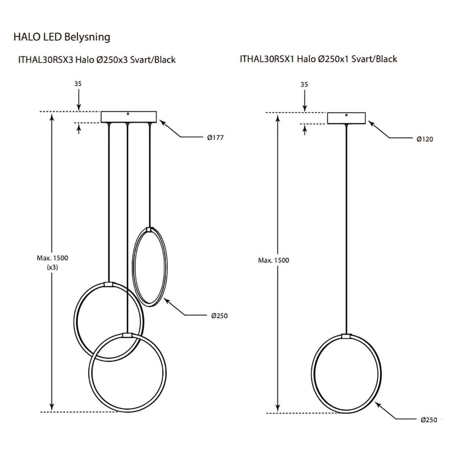 Macro Design HALO Takbelysning Macro Design Baderomsbelysning