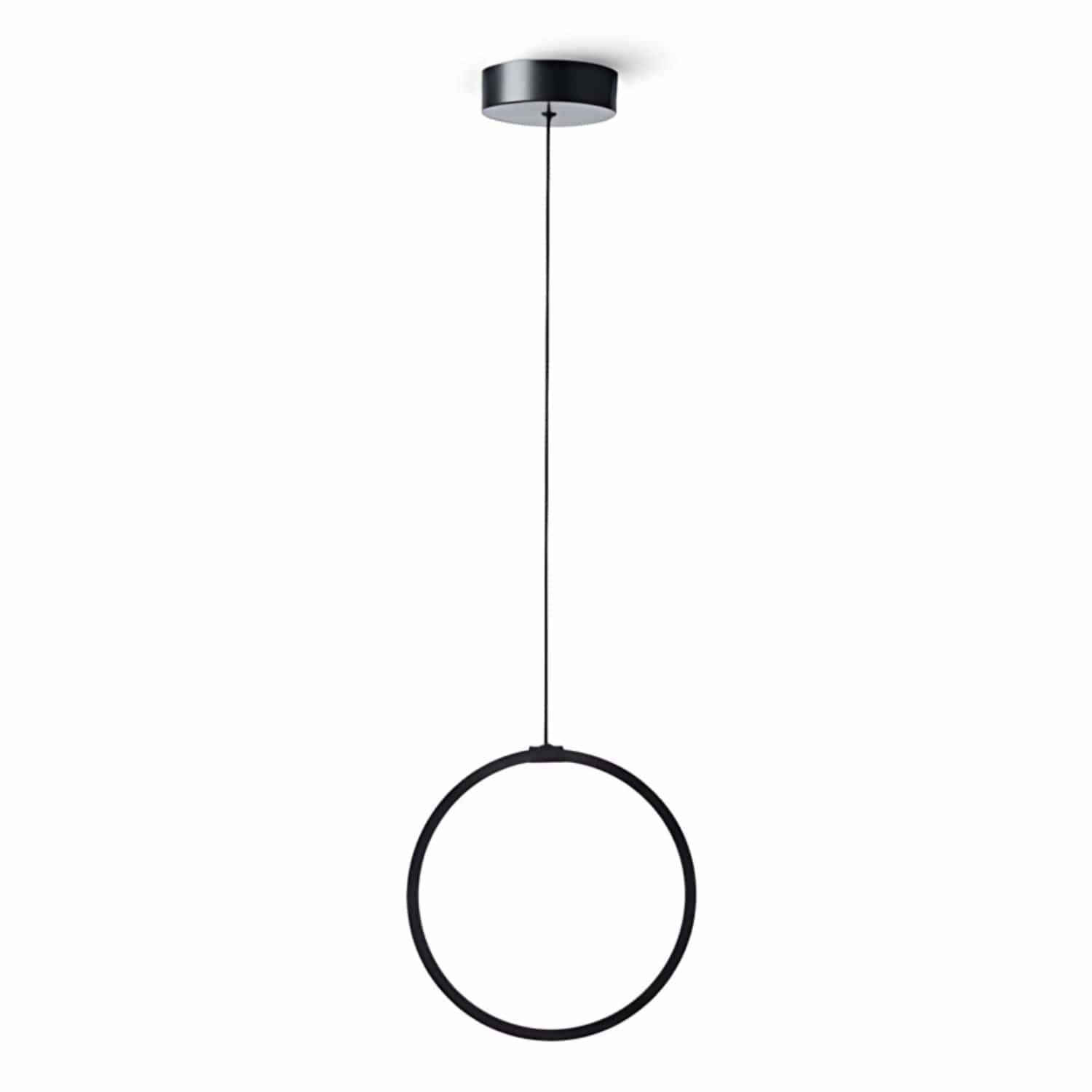 Macro Design HALO Takbelysning Svart matt / 1 ring Macro Design Baderomsbelysning GRO-ITHAL30RSX1