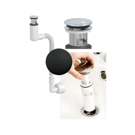 Macro Design Pop-up EasyClean vannlås med lokk