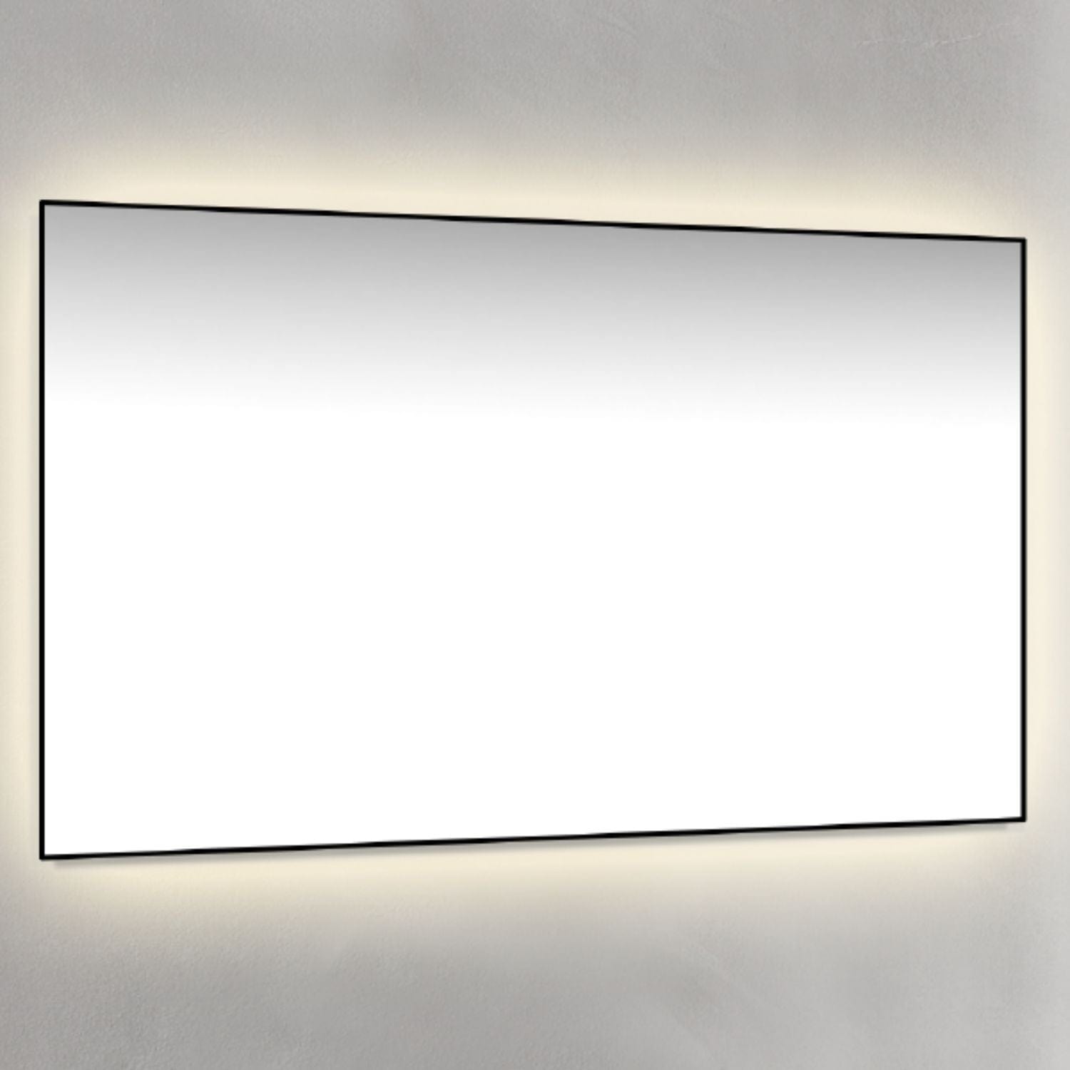 Macro Design Rammespeil - med Ambilight Svart / 120cm Macro Design Baderomsspeil GRO-IP12070ASR