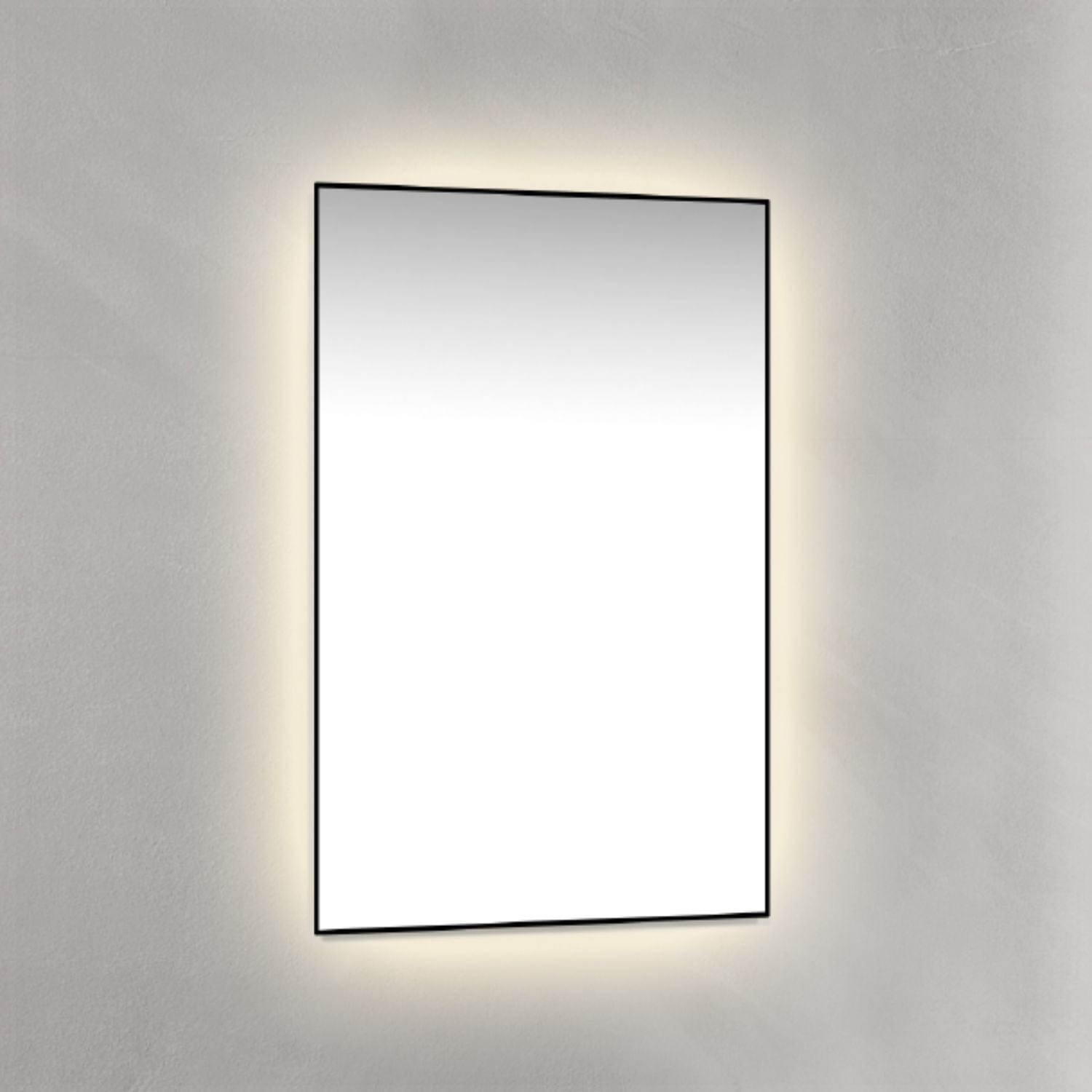 Macro Design Rammespeil - med Ambilight Svart / 45cm Macro Design Baderomsspeil GRO-IP4570ASR