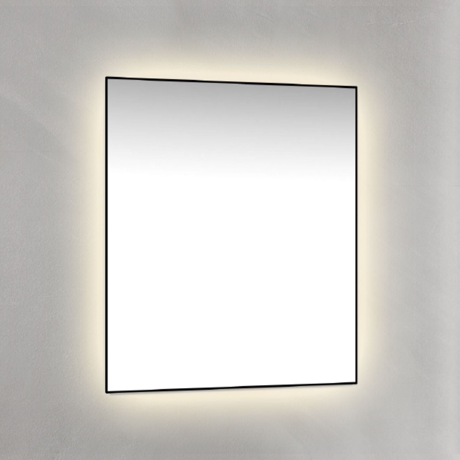 Macro Design Rammespeil - med Ambilight Svart / 60cm Macro Design Baderomsspeil GRO-IP6070ASR