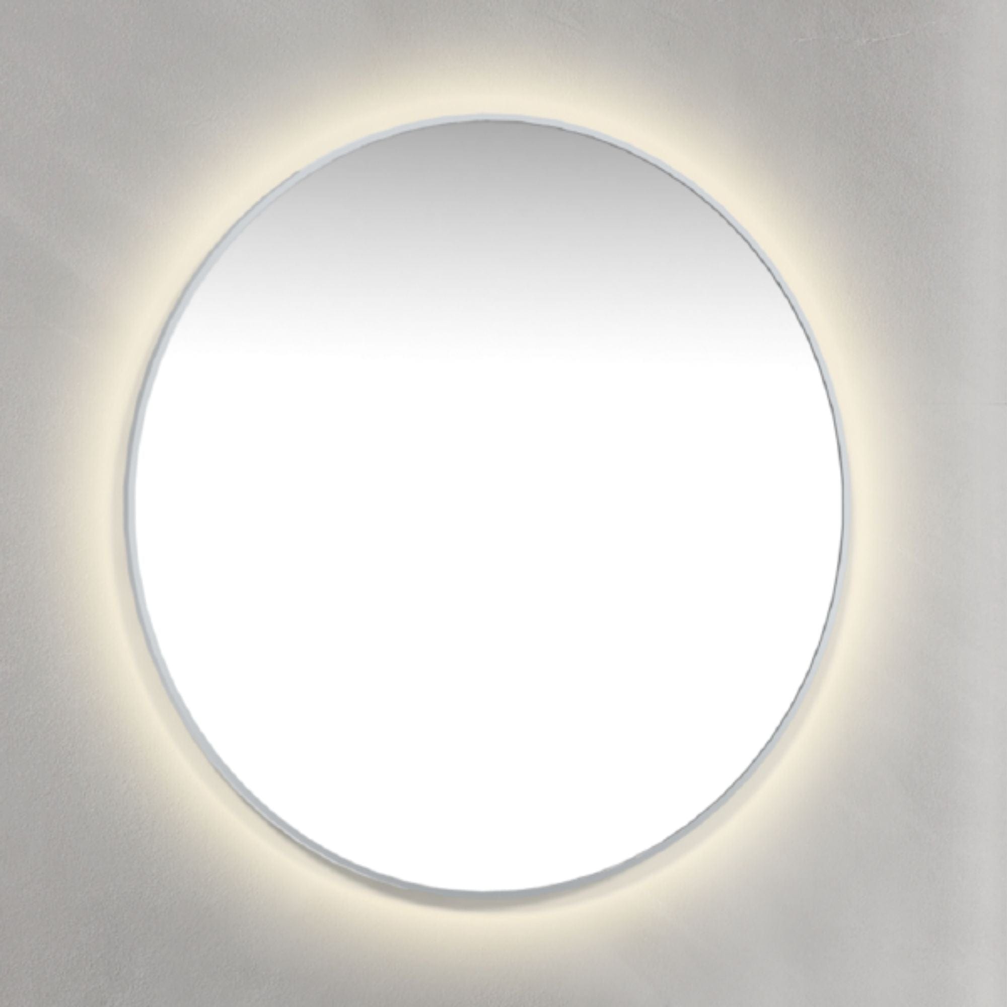 Macro Design Rundt Rammespeil - med ambilight Krom / 90cm Macro Design Baderomsspeil GRO-IPR90AKR