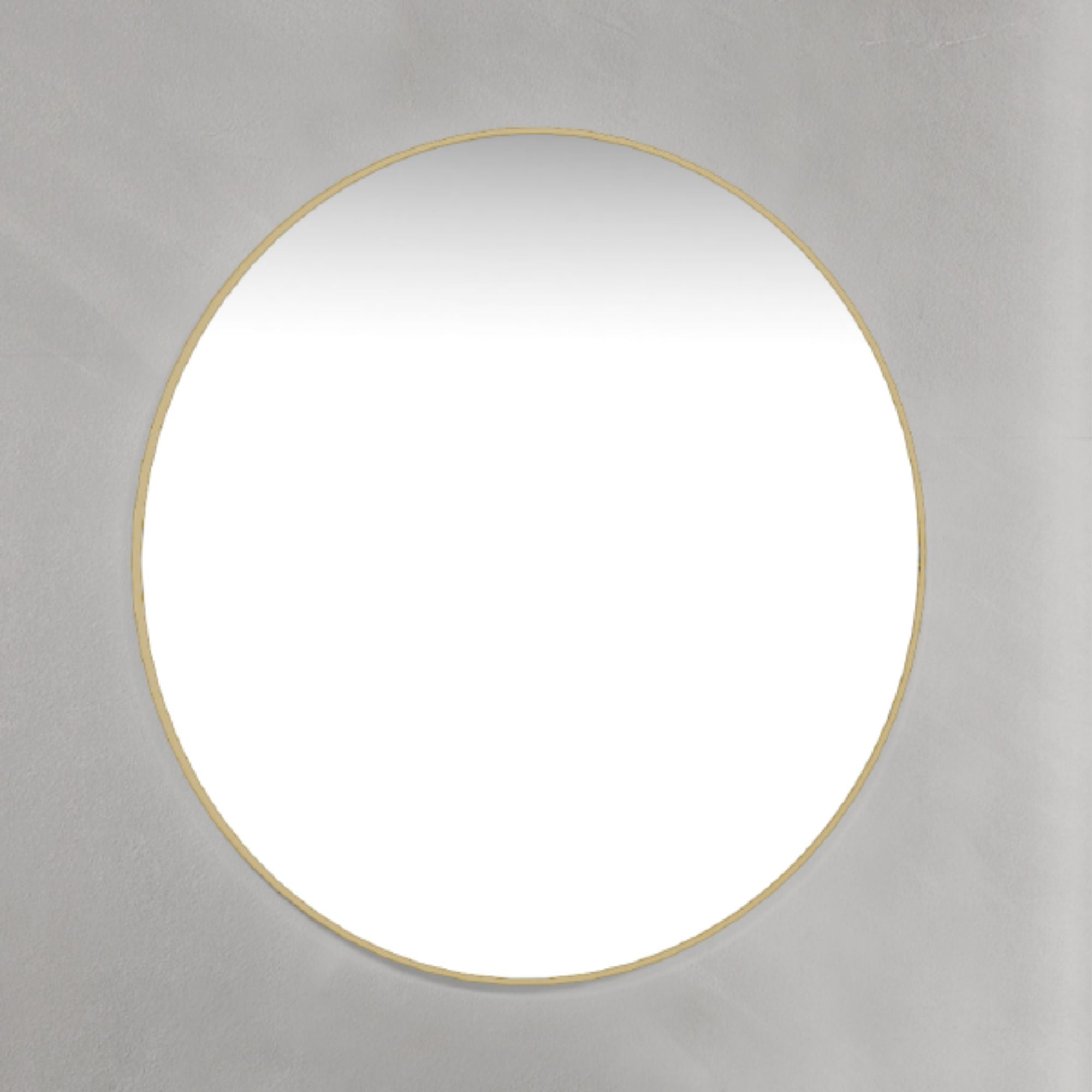 Macro Design Rundt Rammespeil - med/uten lys Messing / 90cm / uten ambilight Macro Design Baderomsspeil