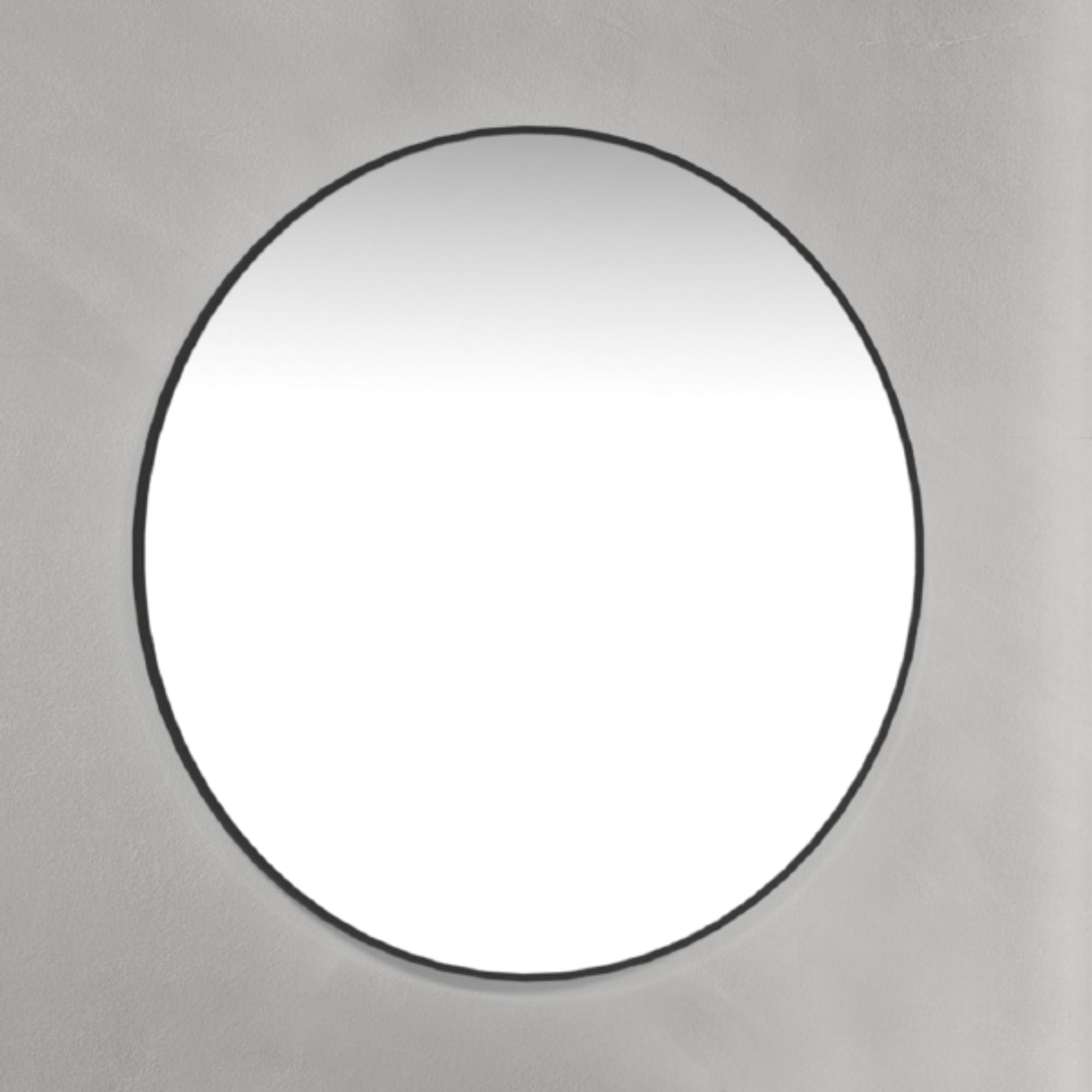 Macro Design Rundt Rammespeil - med/uten lys Svart / 90cm / uten ambilight Macro Design Baderomsspeil