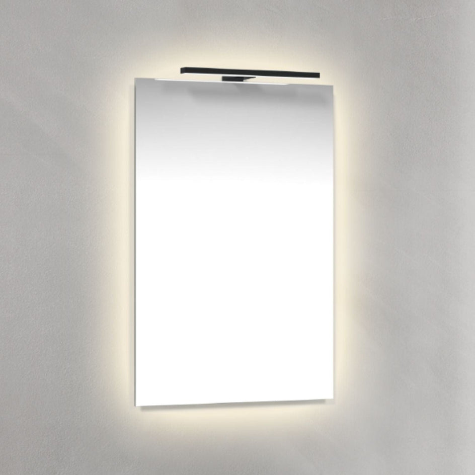 Macro Design Speil T-belysning LED - med Ambilight Svart / 45cm Macro Design Baderomsspeil BUN-IP4570ASTL