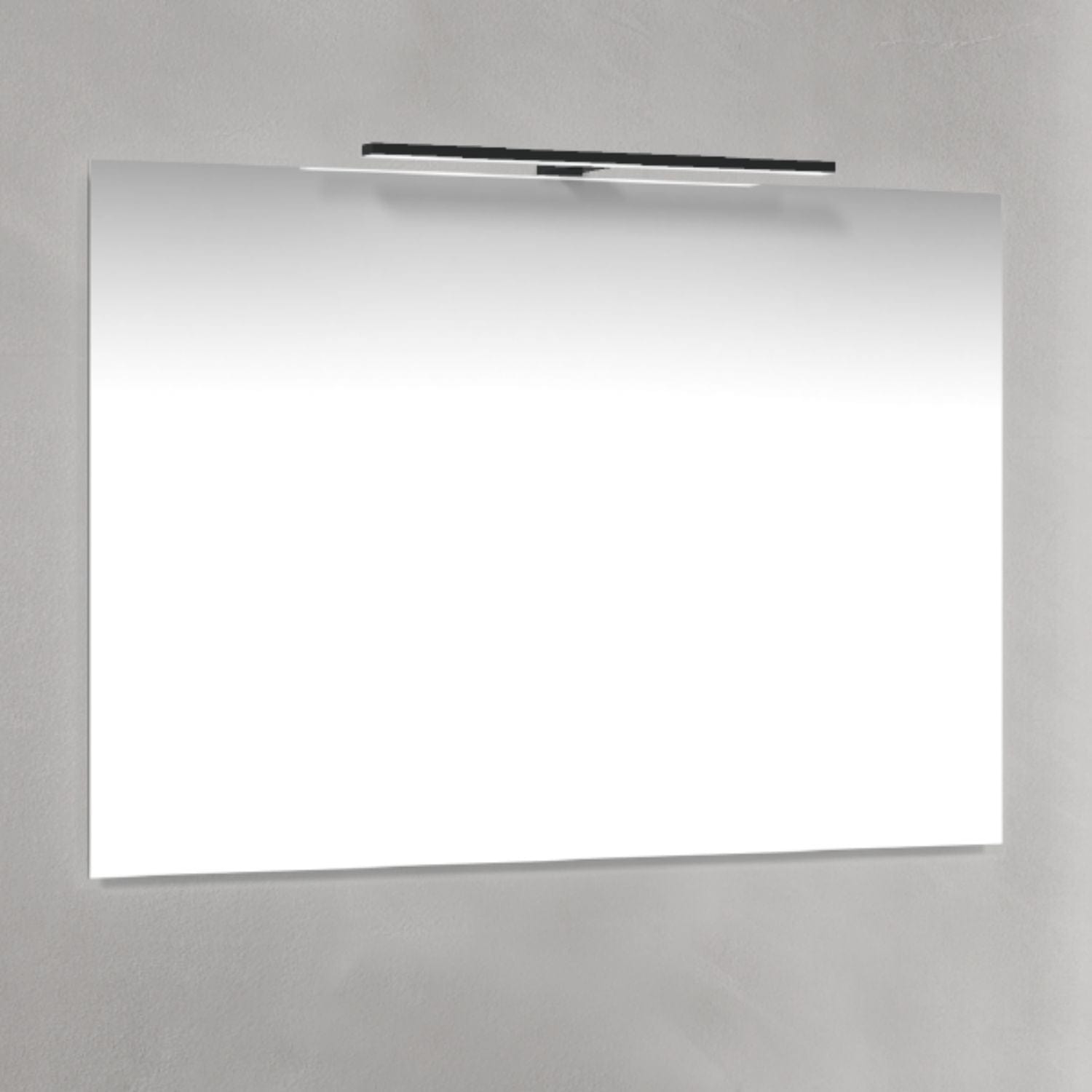 Macro Design Speil T-belysning LED Svart / 100cm Macro Design Baderomsspeil BUN-IP10070STL