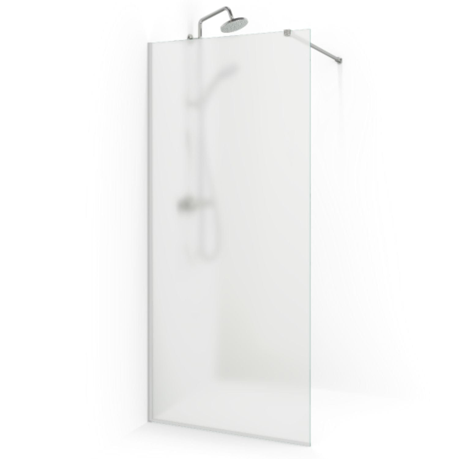 Macro Design SPIRIT Dusj Skjermvegg Fast Krom / 67cm / Ice glass Macro Design Dusjvegg BUN-DSVV67GIC