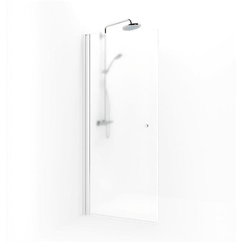 Macro Design SPIRIT Dusjdør Rett - med knott Hvit matt / 67cm / Ice glass Macro Design Dusjdør BUN-DSSKV67KIC