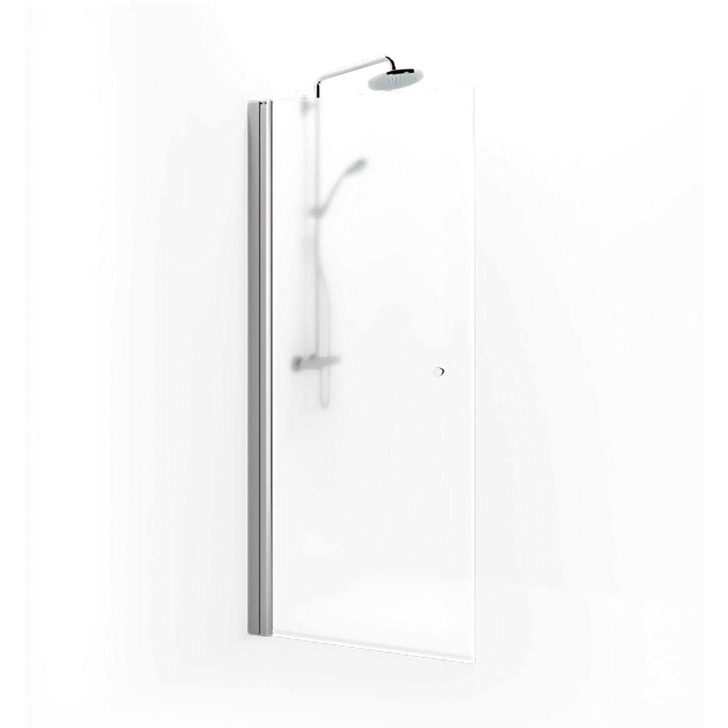 Macro Design SPIRIT Dusjdør Rett - med knott Krom / 67cm / Ice glass Macro Design Dusjdør BUN-DSSKG67KIC