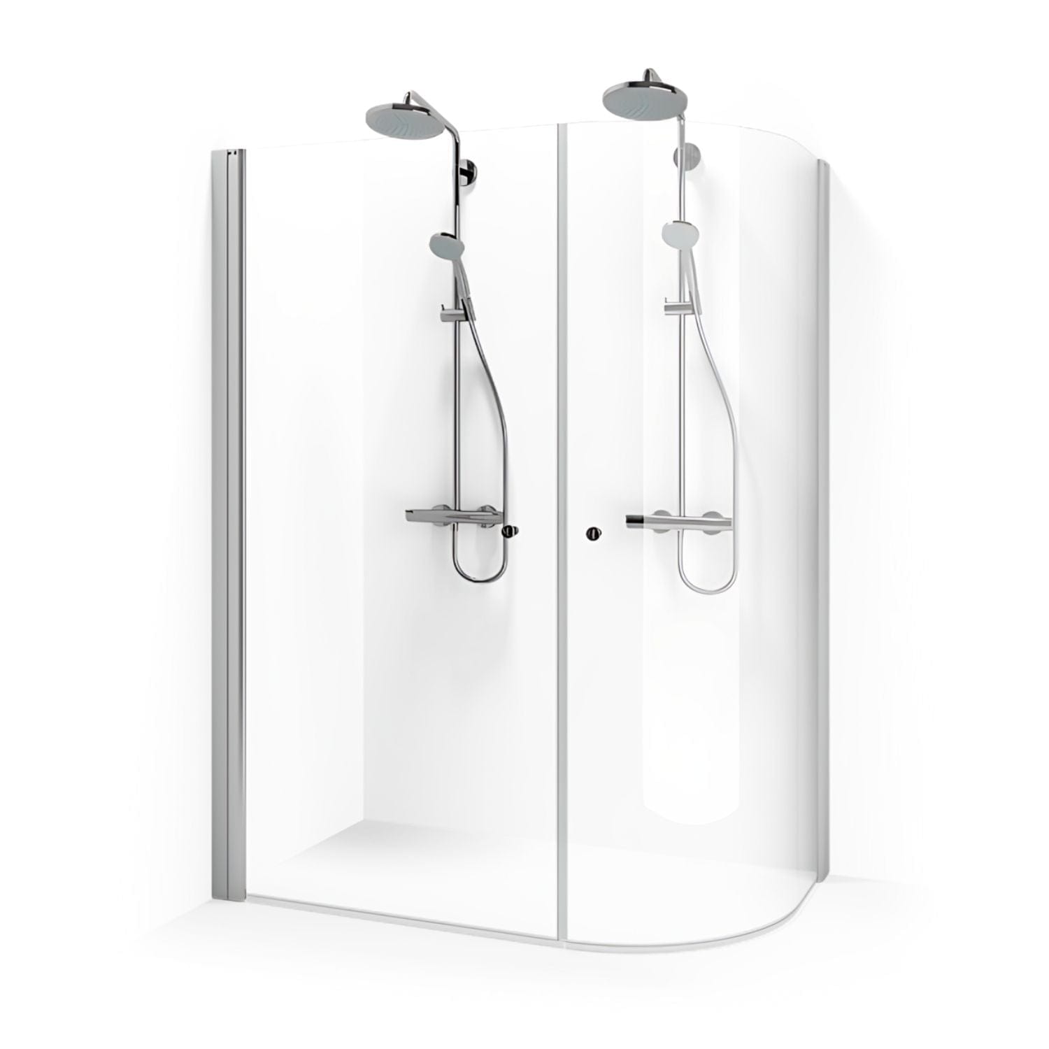 Macro Design SPIRIT Dusjhjørne J Krom / 68x114cm / Klart glass Macro Design Dusjhjørne BUN-DHSJG68114KL