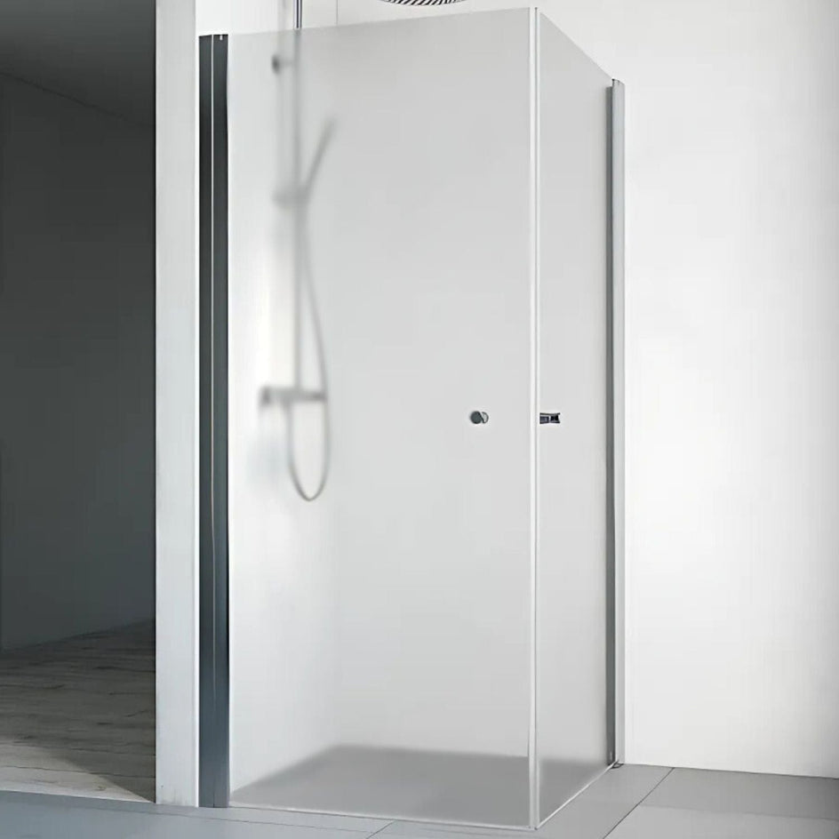Macro Design SPIRIT Dusjhjørne Rett - med knott Krom / 70x70cm / Ice glass Macro Design Dusjhjørne BUN-DHSIG707IC