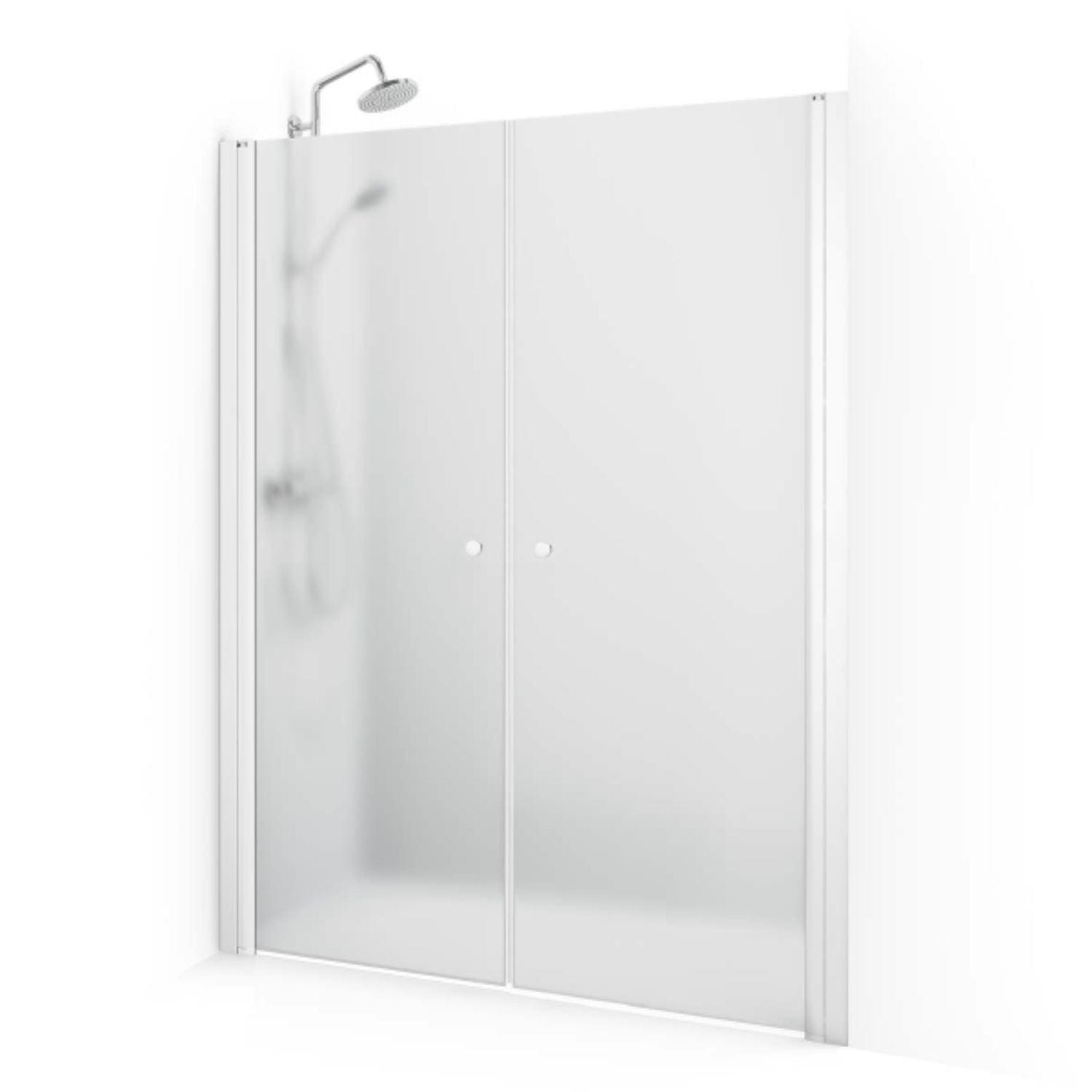 Macro Design SPIRIT Nisjedusj Saloon - med knott Hvit / 1035-1070mm / Ice glass Macro Design Dusjnisje BUN-DLSSV1035IC