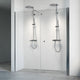 Macro Design SPIRIT Nisjedusj Swing Krom / 70x67cm / Klart glass Macro Design Dusjnisje BUN-DSSV767GKL